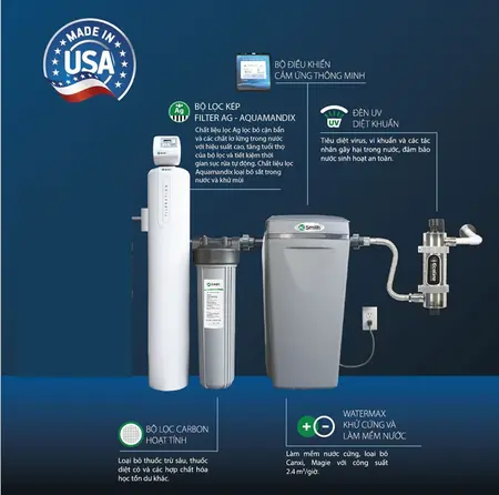 Hệ thống lọc nước đầu nguồn AOSMITH AOS i97Plus