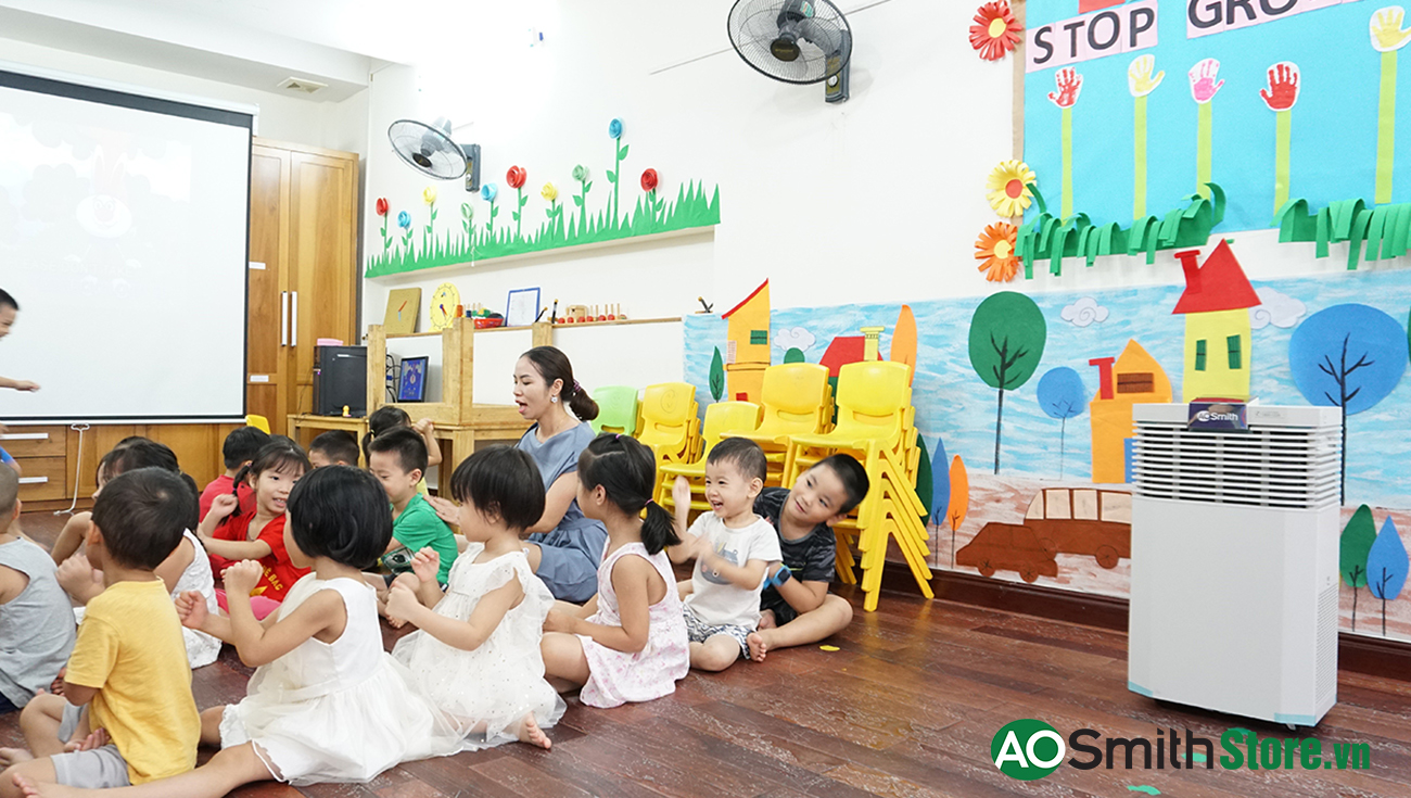 Hình ảnh thực tế Máy lọc không khí Aosmith KJ420F-B01