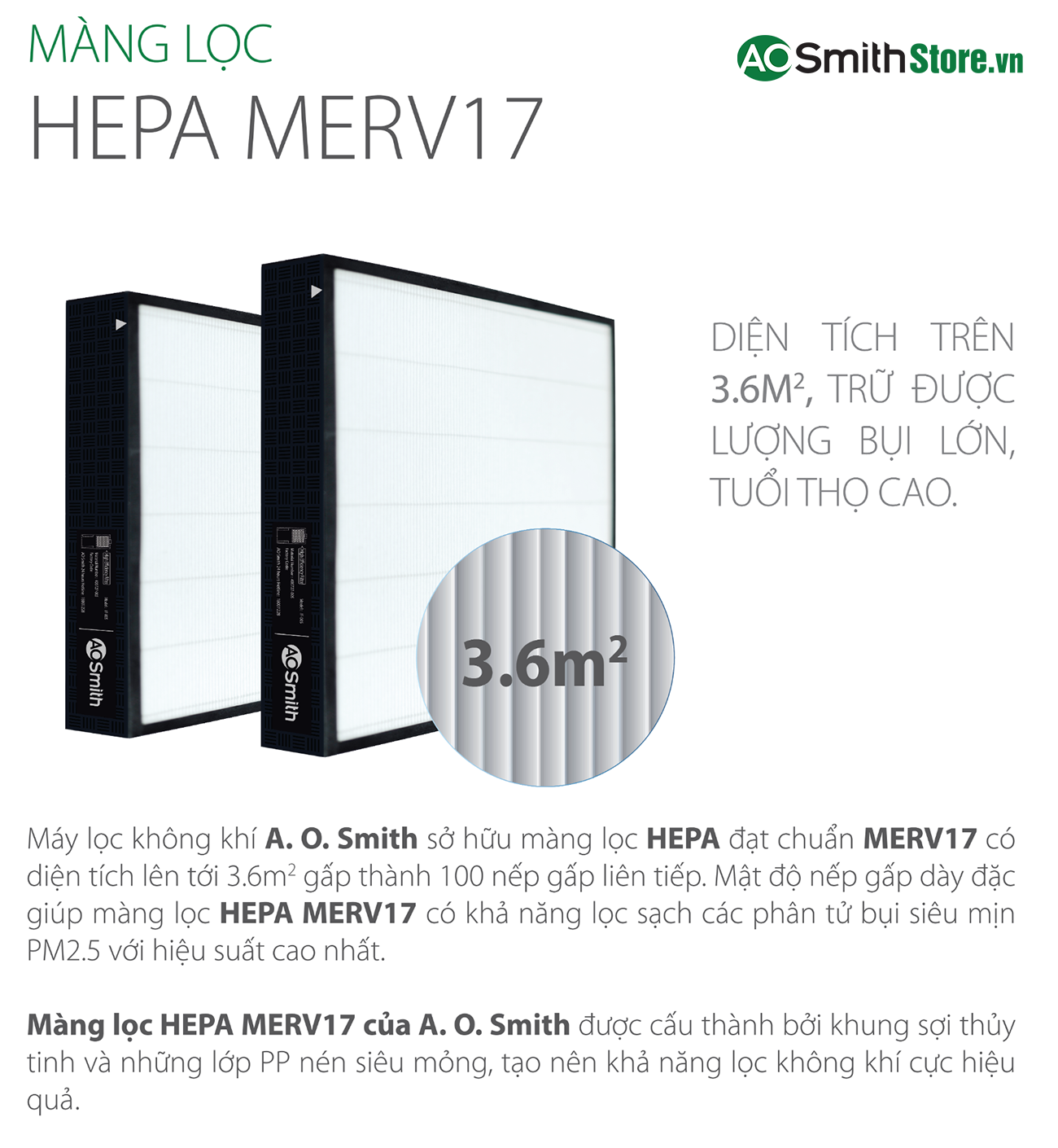 Máy lọc không khí Aosmith KJ500F-B01