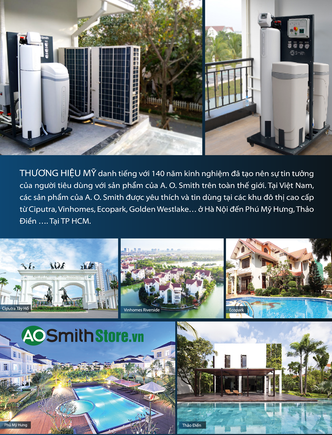 Hệ Thống Lọc Nước Đầu Nguồn Aosmith AOS System 103