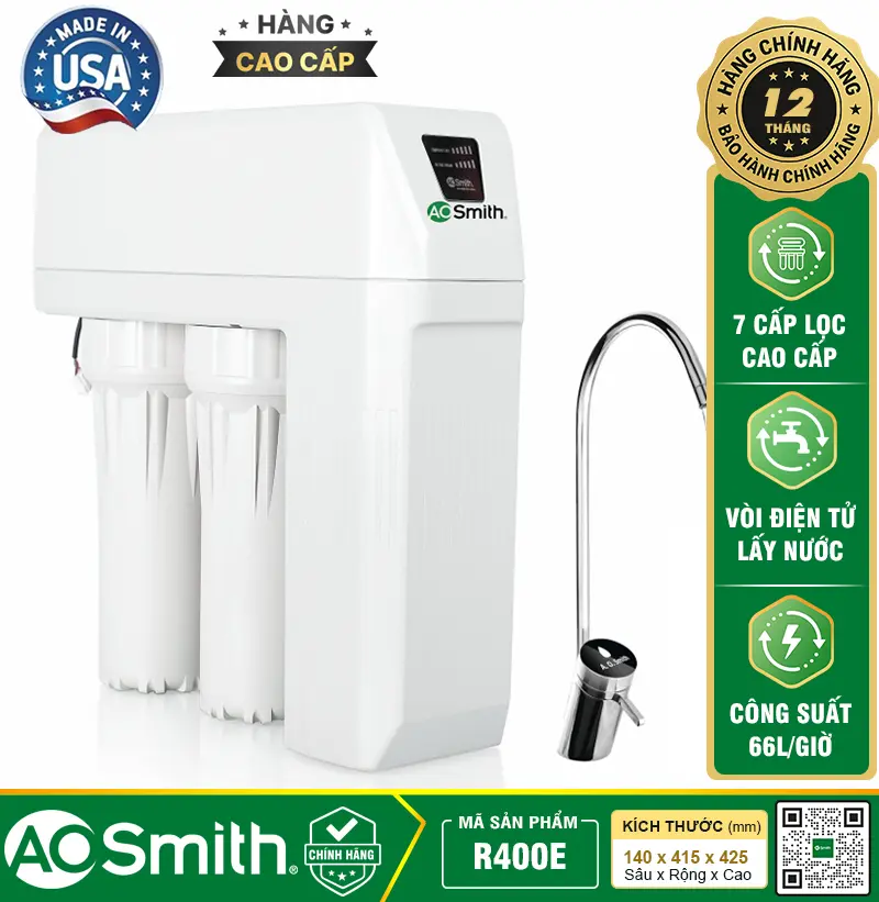 Máy Lọc Nước Aosmith R400E - A. O. Smith R400E