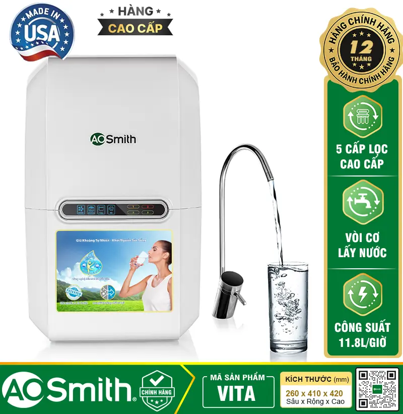 Máy lọc nước AOSMITH VITA - A. O. Smith VITA 